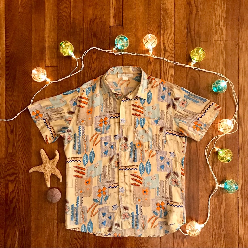 Men’s Vintage 90’s Silk Hawaiian Shirt